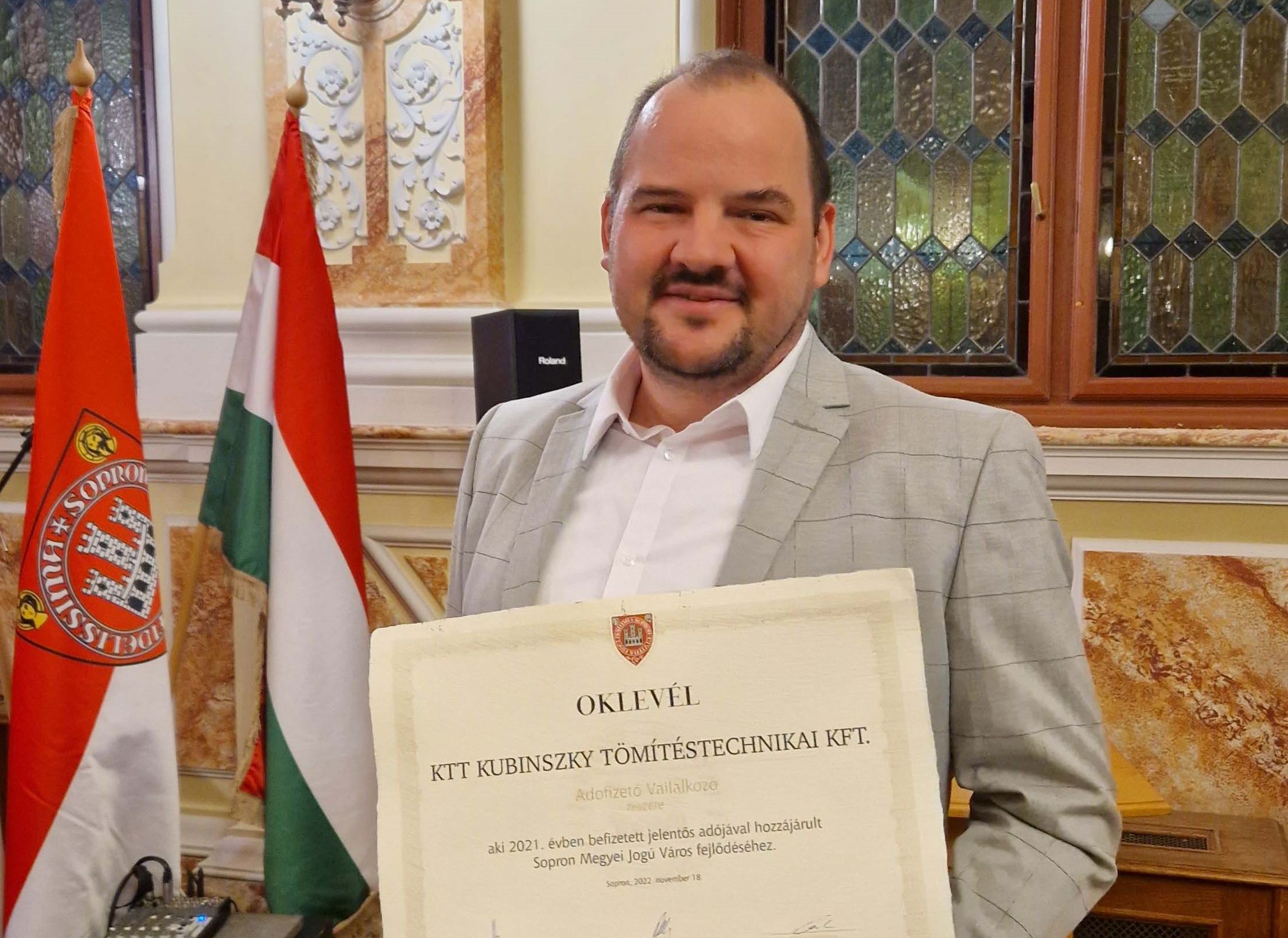 KTT | employer certificate from the city of Sopron